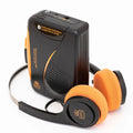 GPO Bluetooth Personal Cassette Player/Radio with Headphones (Bluetooth, Black)